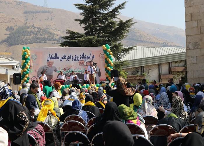 برگزاری پیاده‌روی و دورهمی بزرگ سالمندان پهنه شمال تهران