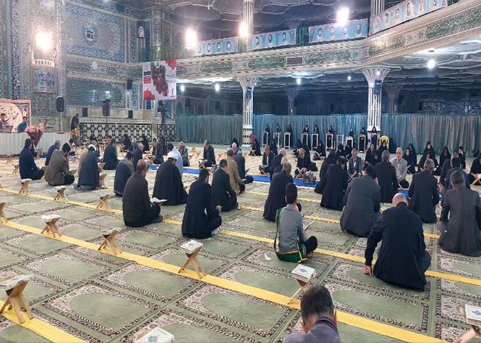 جلسه جز خوانی قرآن کریم با قرائت فاریان ممتاز استان