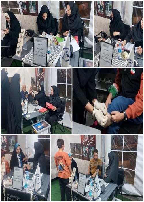 فعالیت  واحد غربالگری و تست قند و فشار خون موکب و کمپین فرهنگی منتظران منجی جهاددانشگاهی استان سمنان _ چهار شنبه سوم تیرماه