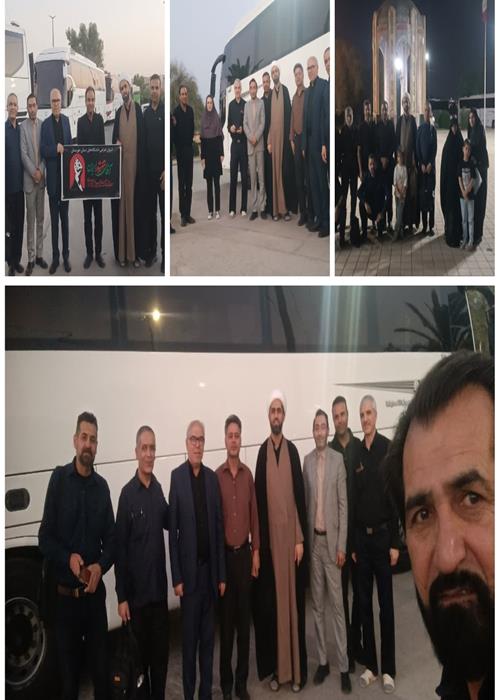 اعزام كاركنان و دانشجويان جهاد دانشگاهی خوزستان به مراسم وادع و تشییع با رهبر شهید  