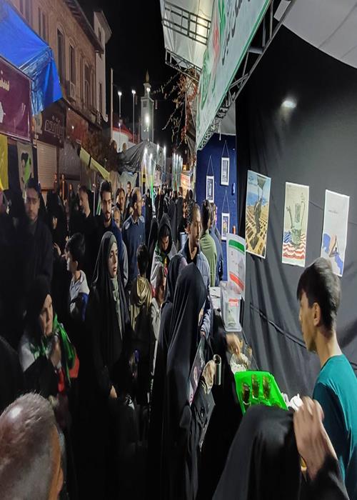 برپایی موکب جهاددانشگاهی در روز بیست و هشتم
