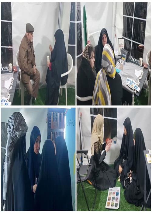 ارائه مشاوره مشاغل مهدوی( مشاوره خانواده و کودک) در موکب و کمپین فرهنگی منتظران منجی نمایندگی  جهاددانشگاهی استان سمنان   